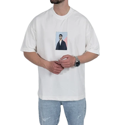 تیشرت آستین کوتاه سفید مدل BOY & gril