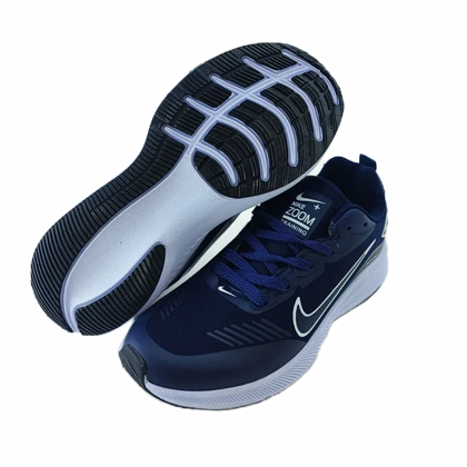 کفش رانینگ و اسپرت زنانه و پسرانه وارداتی برند نایکی nike مدل نوا سرمه‌ای کد 658