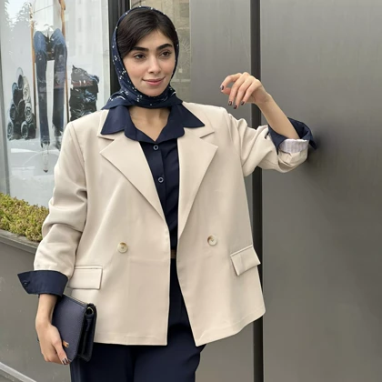 کت آستین راه راه 1007804