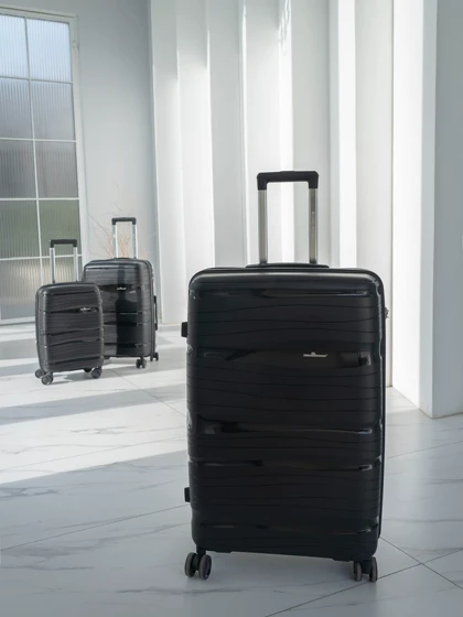 چمدان رزمری مدل Rose Merry RL-301-3S سایز بزرگ مشکی