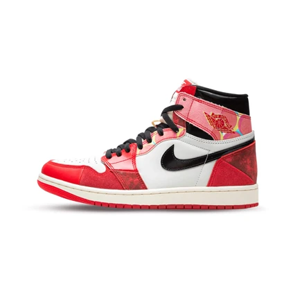 کفش نایک ایر جردن وان ساق‌دار اسپایدرمن Nike Air Jordan 1 High Spider-Man