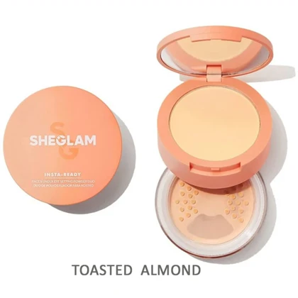 پودر فیکس دوکاره شیگلم SHEGLAM اصل مدل Insta-Ready
