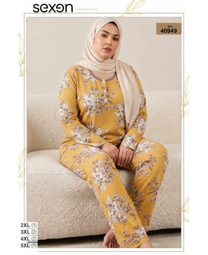 بلوز و شلوار بیگ سایز زنانه sexen کد 40949