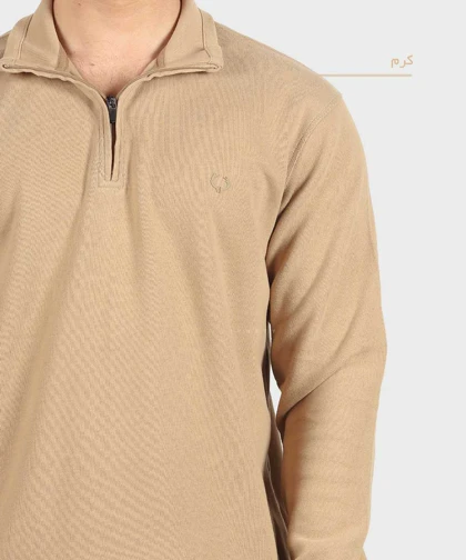 دورس نیم زیپ مردانه یقه سه سانت 0642