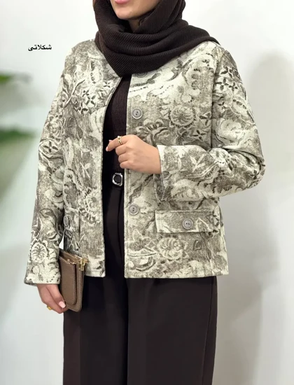 پالتو کتی فوتر طرحدار آتوسا