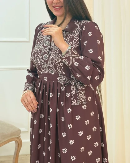 پیراهن بلند نغمه کد محصول 1648