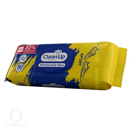 دستمال مرطوب 50 عددی SPORT CLEAN UP