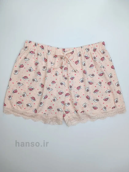 ست تاپ شلوارک نخی هانکس Hnx حلزون