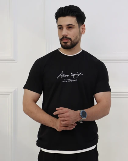 ست تیشرت و شلوارک مردانه هایکا 0846