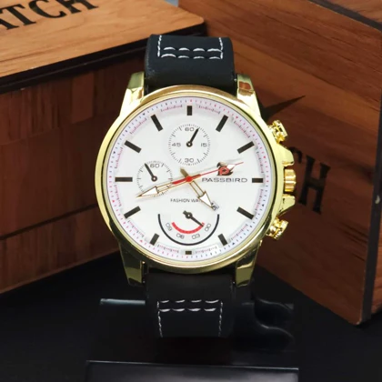 ساعت مچی مردانه پاسبرد مدل Passbird K13314 با موتور کوارتز و بند چرمی