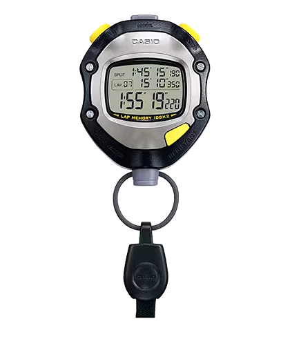 کرنومتر حرفه‌ای کاسیو مدل HS-70W-1 (دقت میلی‌ثانیه)