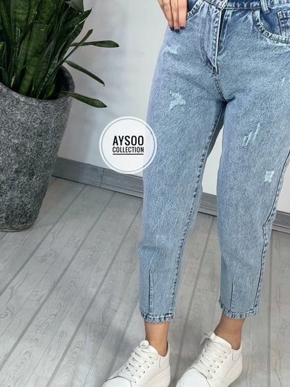 شلوار مام فیت جین