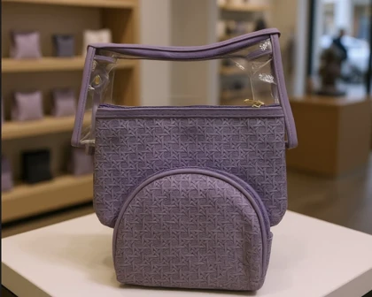 کیف لوازم آرایش و اکسسوری سه تایی در چهار رنگ