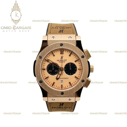 ساعت مچی هابلوت کلاسیک فیوژن کورنوگراف بند شتری مردانه Hublot Classic Fusion