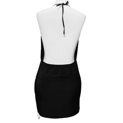 لباس فانتزی مجلسی زنجیردار (Mini Dress) دلوین کد 016