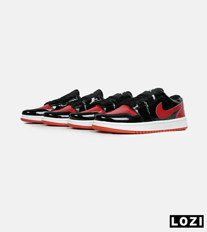 کفش کتانی مردانه و زنانه مشکی قرمز NIKE jordan 1 مدل 6587