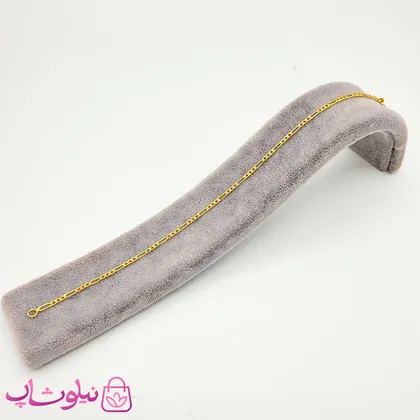 دستبند زنانه ظریف استیل طرح فیگارو