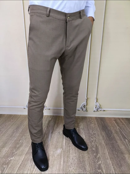 شلوار پارچه ای راسته مردانه 1010