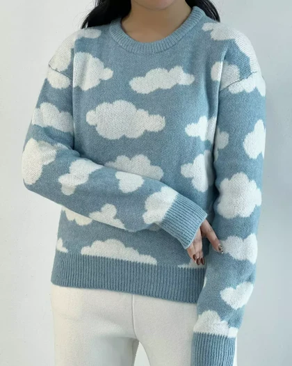 پلیور بافت ابر کد 5402