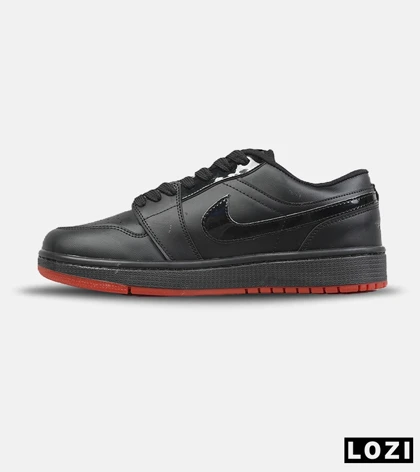 کفش کتانی مردانه و زنانه مشکی قرمز NIKE jordan 1 مدل 8776