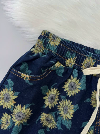 شلوارک جین آفتابگردون کد 4891