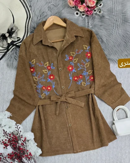 مانتو گلدوزی پرگل