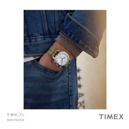 ساعت مچی عقربه ای زنانه و مردانه تایمکس (Timex) مدل TW2Y15700