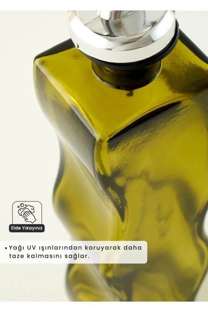 ست روغن‌ریز و سرکه‌ریز Bella Maison مدل Wavy شیشه‌ای