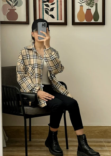 شومیز مانتویی نخ کشمیر کد 2983