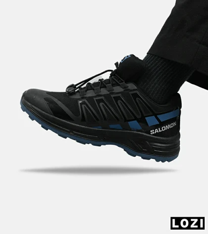کفش کتانی کوهنوردی مشکی آبی مردانه و زنانه Salomon xa pro 3d