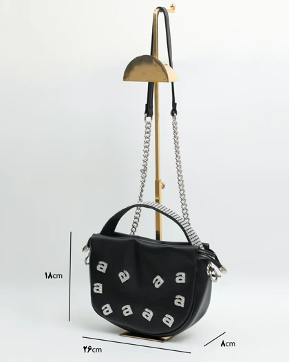 145BAG - کیف دسته نگینی ونگ F145