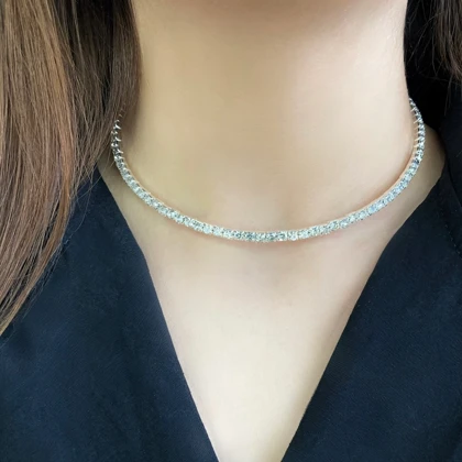 گردنبند طوق نگینی D53