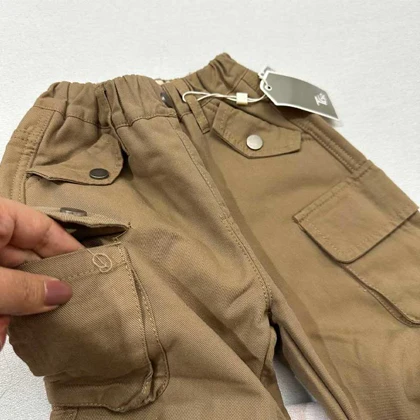 شلوار بگ کتان لاینردار بچه گانه خارجی