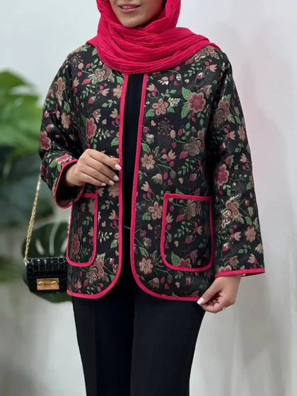 مانتو کتی ژاکارد گلیا (ارسال رایگان)(ایراد دار)