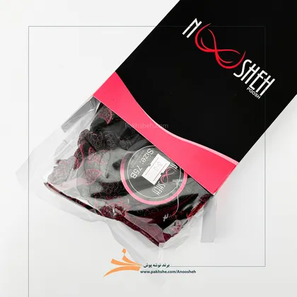 ست زرشکی بدن نما تورگاز برند نوشه پوش