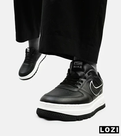 کفش کتانی مردانه و زنانه مشکی سفید نایک NIKE AIR FORCE مدل 4696