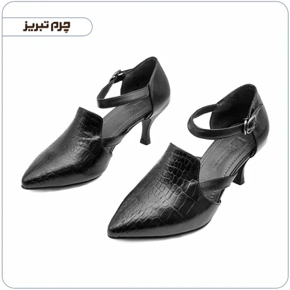 کفش پاشنه‌بلند زنانه چرم مدل B120