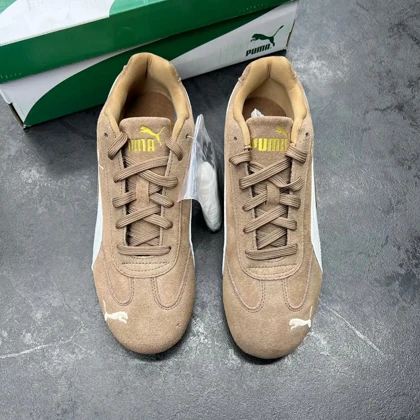 کفش پوما اسپید کت قهوه ای سفید Puma Speedcat Brown White