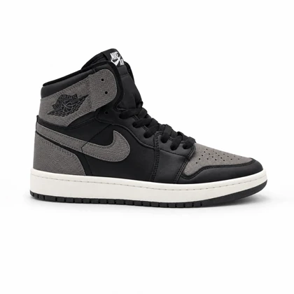 کفش و کتانی مردانه ساق‌دار مدل NIKE JORDAN 1 رنگ مشکی طوسی کد 2442