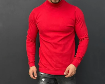 یقه اسکی قرمز فری سایز کیفیت بالا - مناسب برای سایز L-XL-XXL