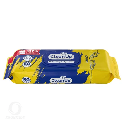 دستمال مرطوب 50 عددی SPORT CLEAN UP