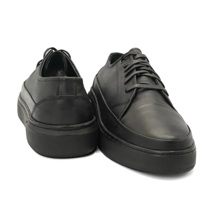 کفش ونس چرم طبیعی مردانه استار مدل Flat shoes - 0150