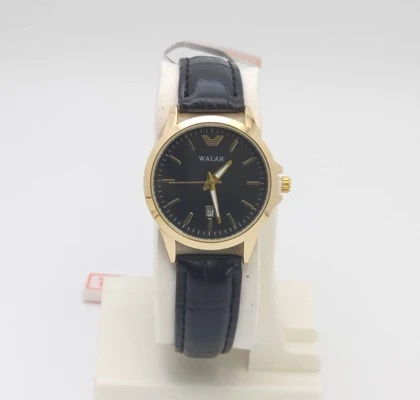 ساعت مچی زنانه والار Walar با موتور کوارتز و بند چرم