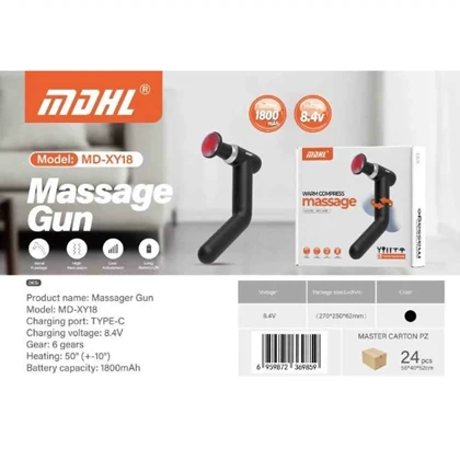 ماساژور تفنگی ام دی اچ ال MDHL مدل XY18 با 6 سری مختلف