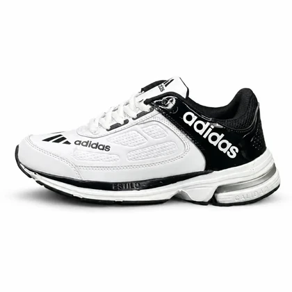 کتانی خارجی مردانه مدل آدیداس سفید مشکی ADIDAS