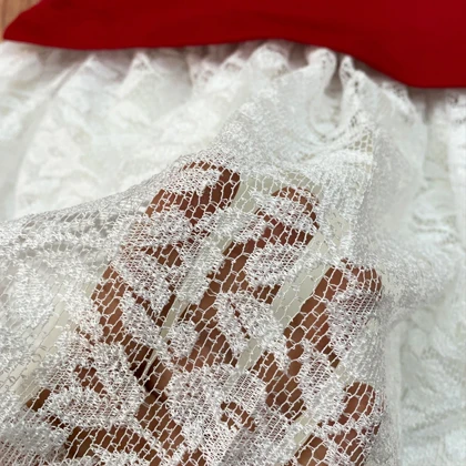 پیراهن یلدایی دخترانه با گیره سر