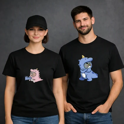 تیشرت ست دو نفره طرح تام و جری Tom and Jerry
