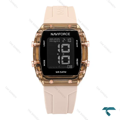 ساعت دخترانه نیوی فورس NF7101 کرم رنگ NaviForce-6980-L