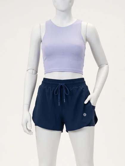 شورتک ورزشی زنانه آیرو کشاله ران دار بغل جیب لولولمن lululemon