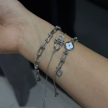 کالکشن استیل دستبند تیفانی